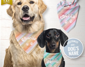 Good Vibes custom Dog Bandana with name, Personalized Dog Bandana with name, Pet bandana, pet accessory, bandana for puppy, puppy bandana