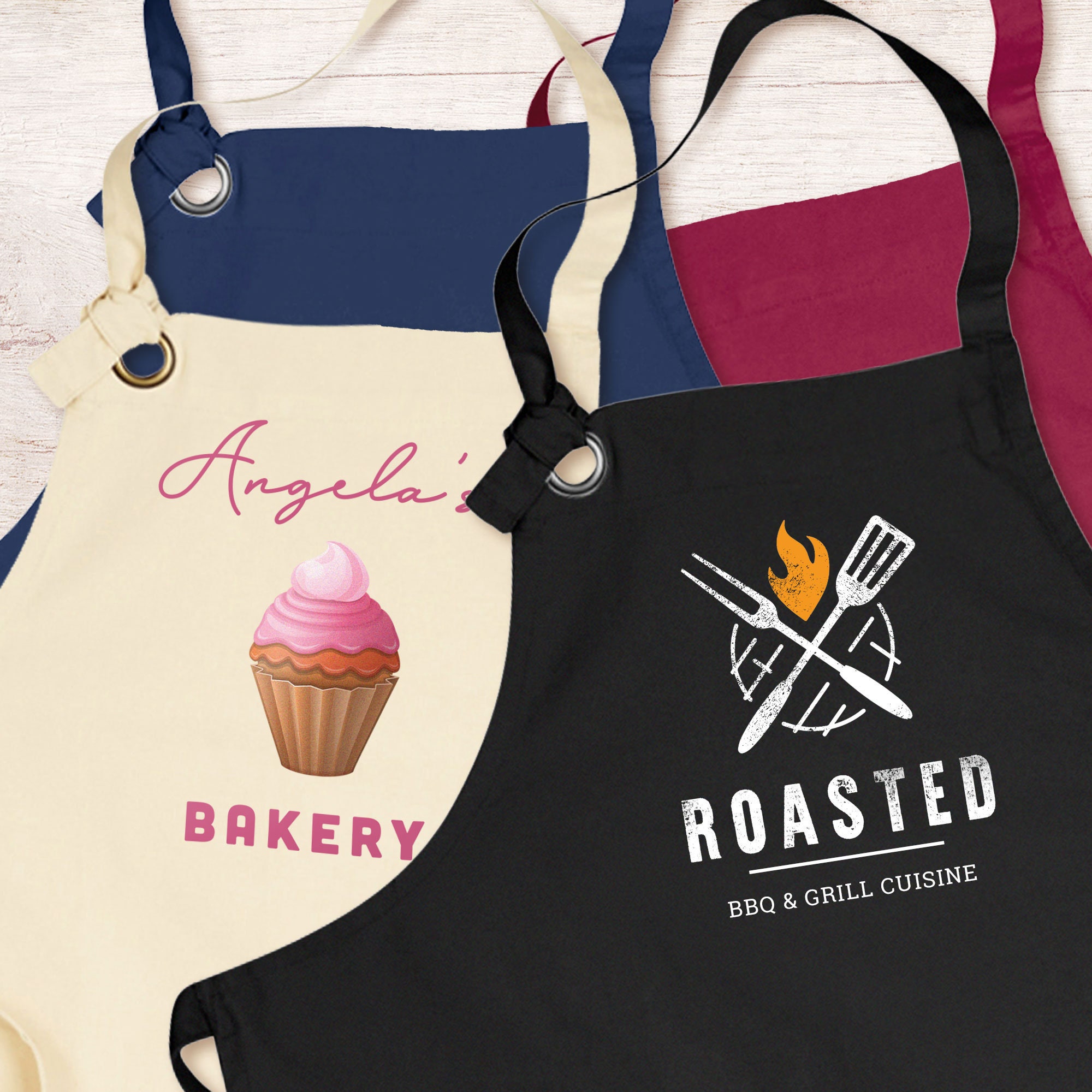 Logo apron restaurant logo apron heavyweight cotton apron Etsy