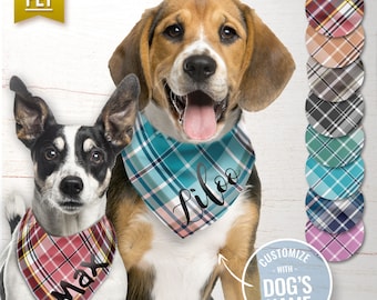 Personalized Dog Bandana with Name, Custom Pet Scarf, Cute Puppy Accessory, Gift for Dogs, Pet Lovers, Any Occasion