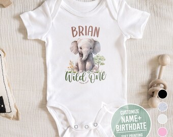 Custom baby onesie®, wild one custom bodysuit with name girl onesie® boy onesie® custom name onesie®, baby name onesie®, birthday onesie®