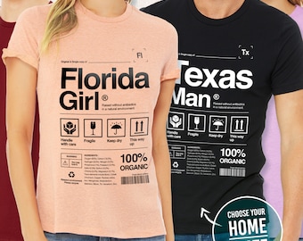 Personalized State Heritage T Shirt, Custom Patriotic USA Tee, Mother’s Day Gift, Father’s Day Gift, USA Gift for Mom Dad