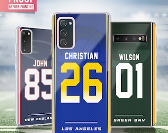 Personalized Football Samsung Case, Custom Team Phone Cover, Mother’s Day Gift, Father’s Day Present, Sports Fan Accessory