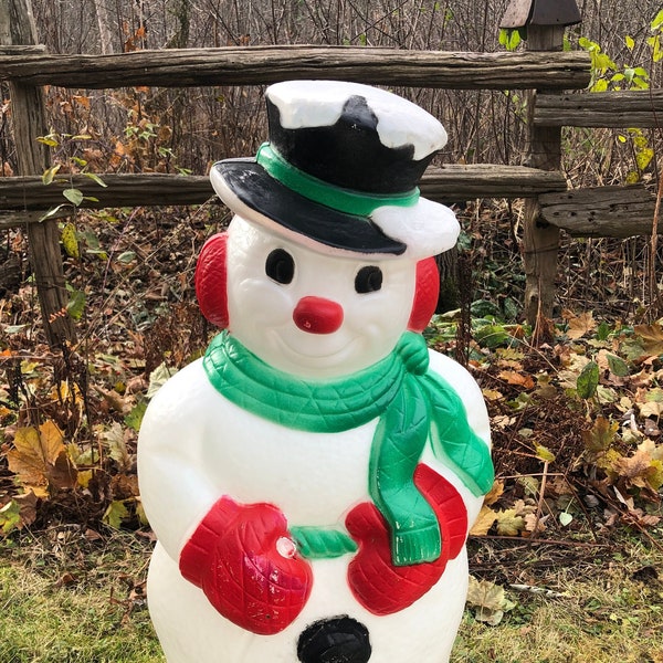 Blow Mold Snowman - Etsy