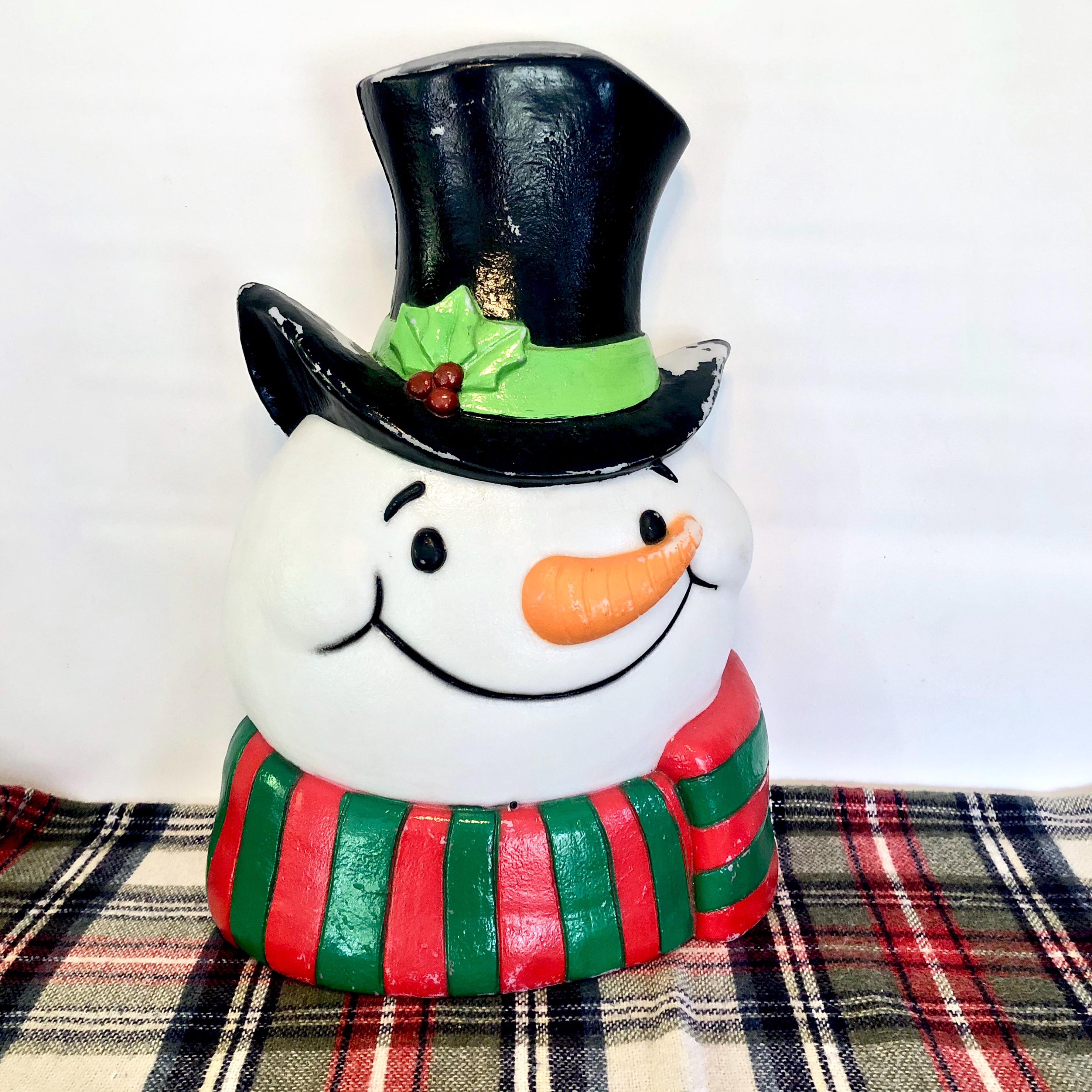 動きに反応するクリスマスの雪だるまの壁飾り / 雪だるまのブロー成形