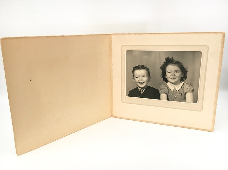 Vintage Black /& White Photograph Portrait Photography Old Photo Sepia Tommy and Evelyn