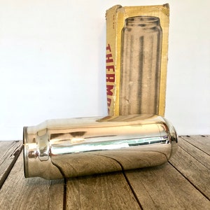 Vintage 1 Quart Thermos Replacement Filler / Thermos Model 54F / Thermos Liner for Jars with Polly Red Top Stopper / Wide Mouth