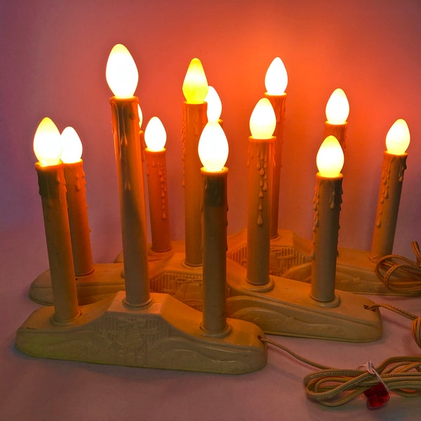 Vintage Plastic Window Candle Etsy