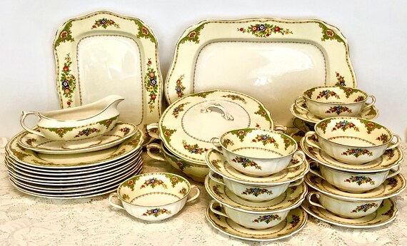 J & G Meakin Sol 391413 the Selwyn Serving Platter Set / Gilded