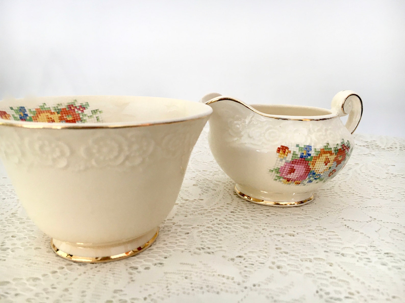 Sovereign Canada British Empire Made Cream and Sugar / Cross Etsy