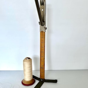 Vintage PIN IT Hem Pinner Skirt Marker / Orco Pin‑It / Adjustable Hemming Tool / Mid Century Metal Sewing Tool / Sewing Room Decor