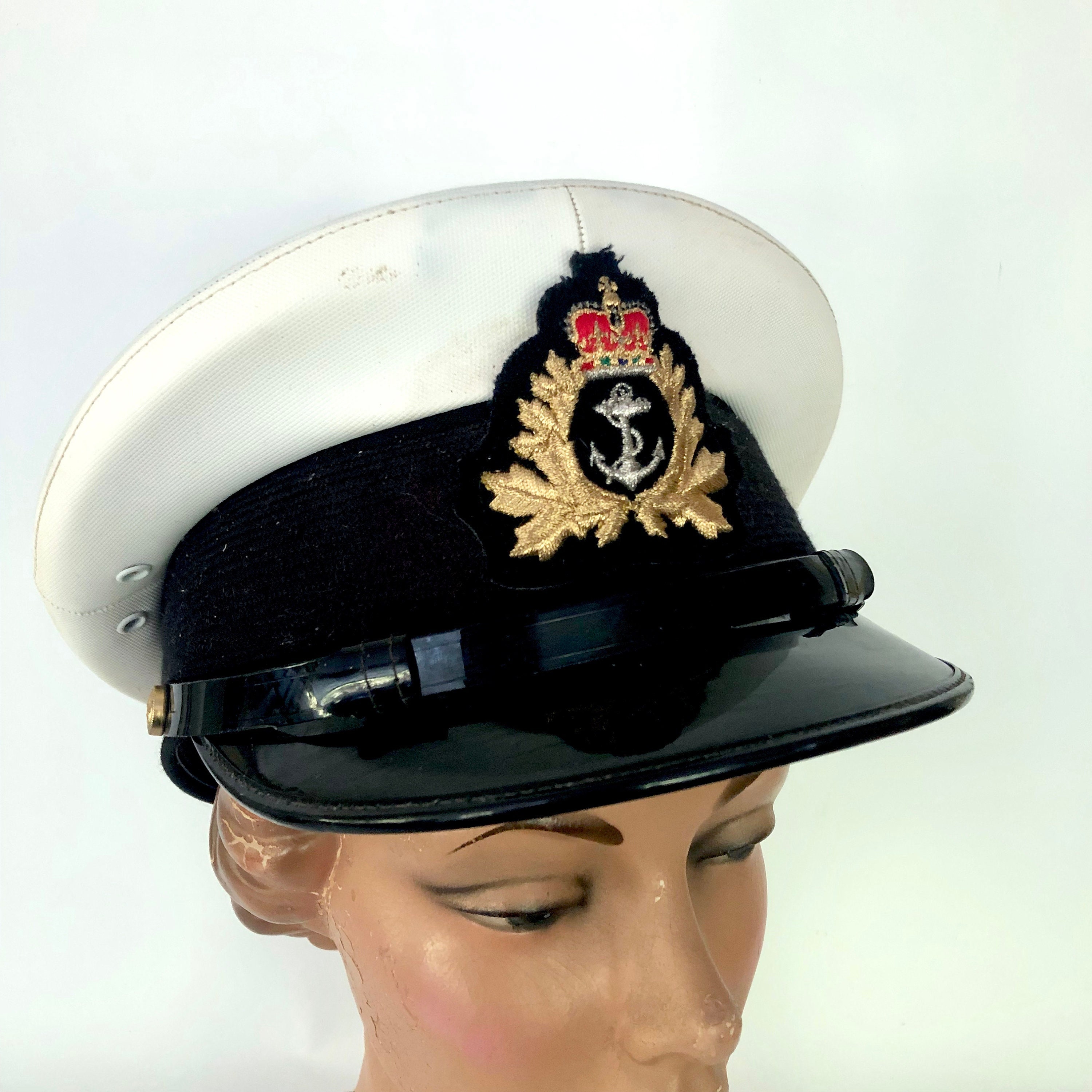 Vintage Royal Canadian Navy Officer Peaked Cap / RCN Dress - Etsy 日本