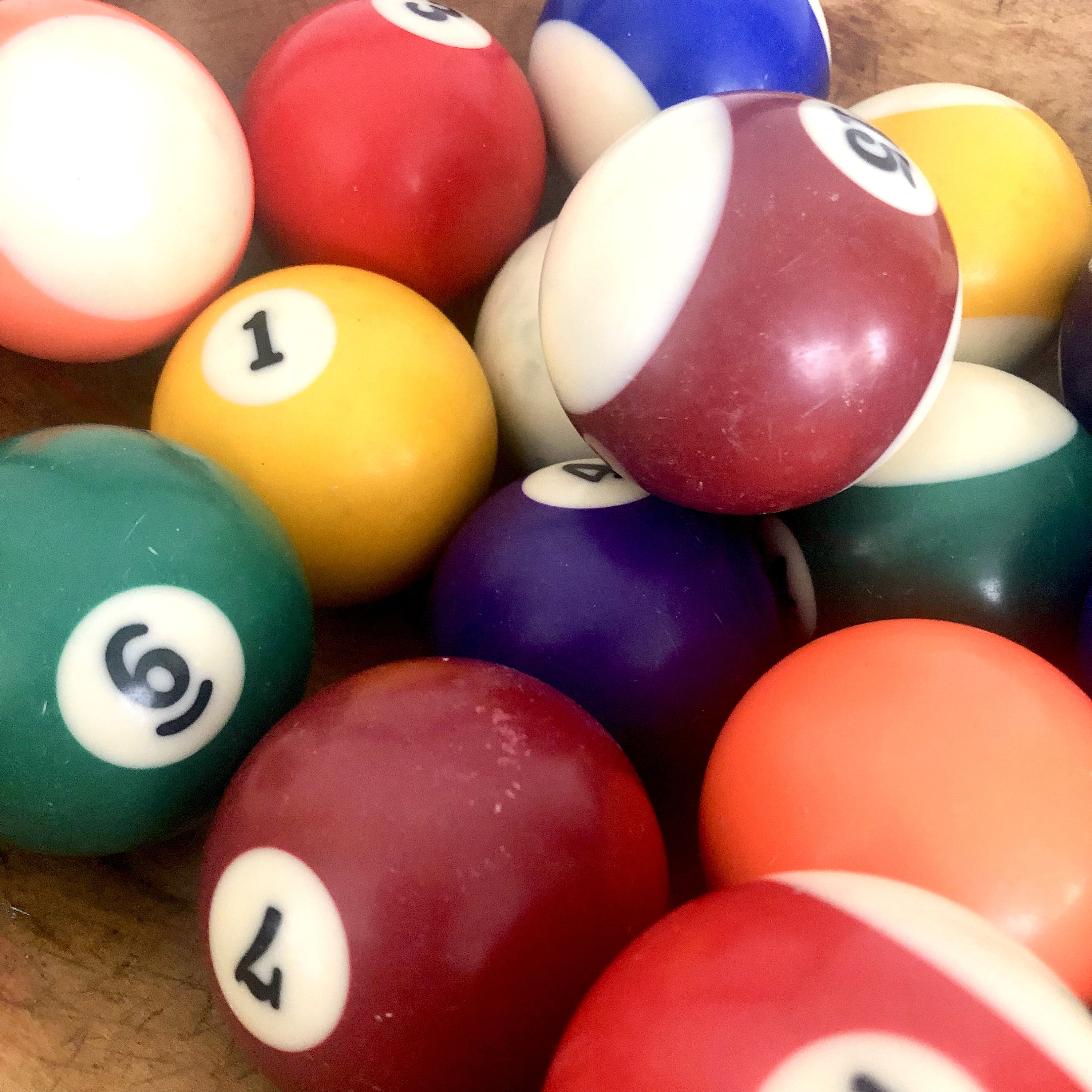 Vintage Pool Balls / Billiard Balls / Stripes & Solids / Game Etsy