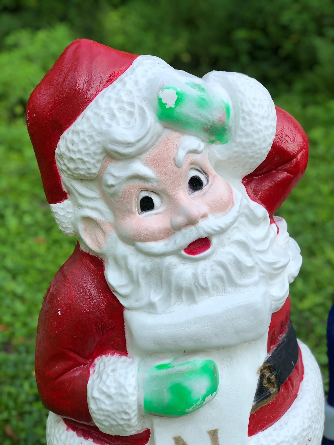 Extra LARGE 44" General Foam Plastics Santa Claus With Christmas List