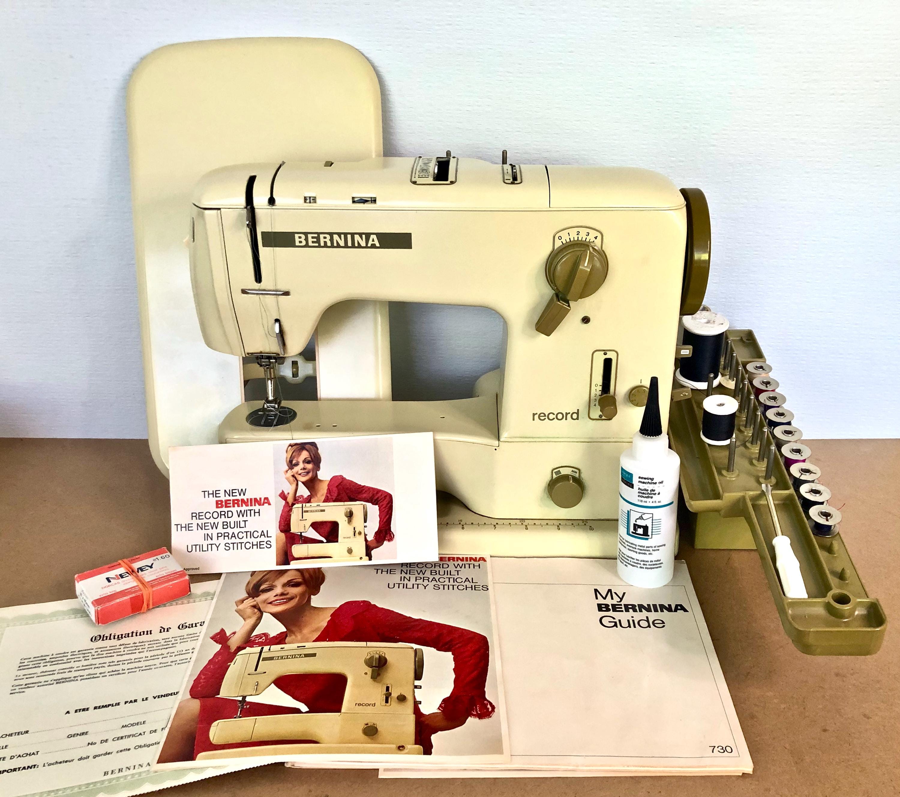 1965年製ベルニナ730レコードミシン（ケース、アクセサリー、その他