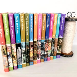 1984 Childcraft 15 Volume Set / Childcraft 50th Anniversary Set / Books of Children's Poems, Science, Crafts, Geography & More / FREE SHIP