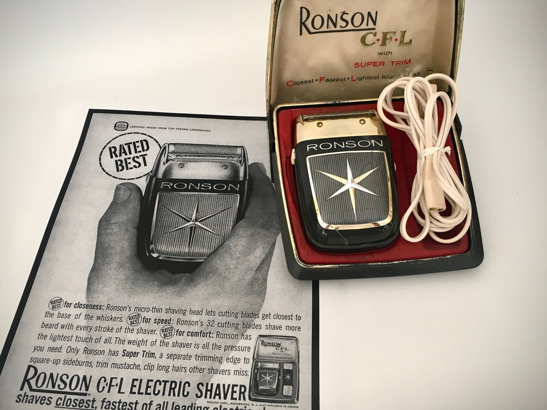 Working Ronson CFL Electric Shaver With Super Trim / Tested Etsy