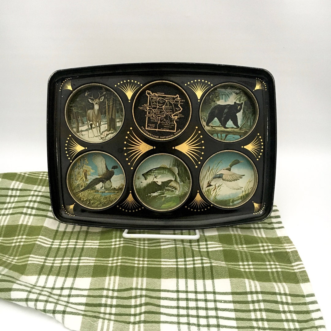 Yellowstone National Park Drink Tray / Wild Life of Yellowstone