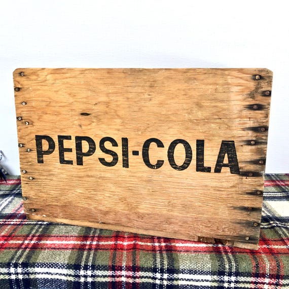 1972 Pepsi-cola Canada Wood Crate / Property of Pepsi-cola Canada