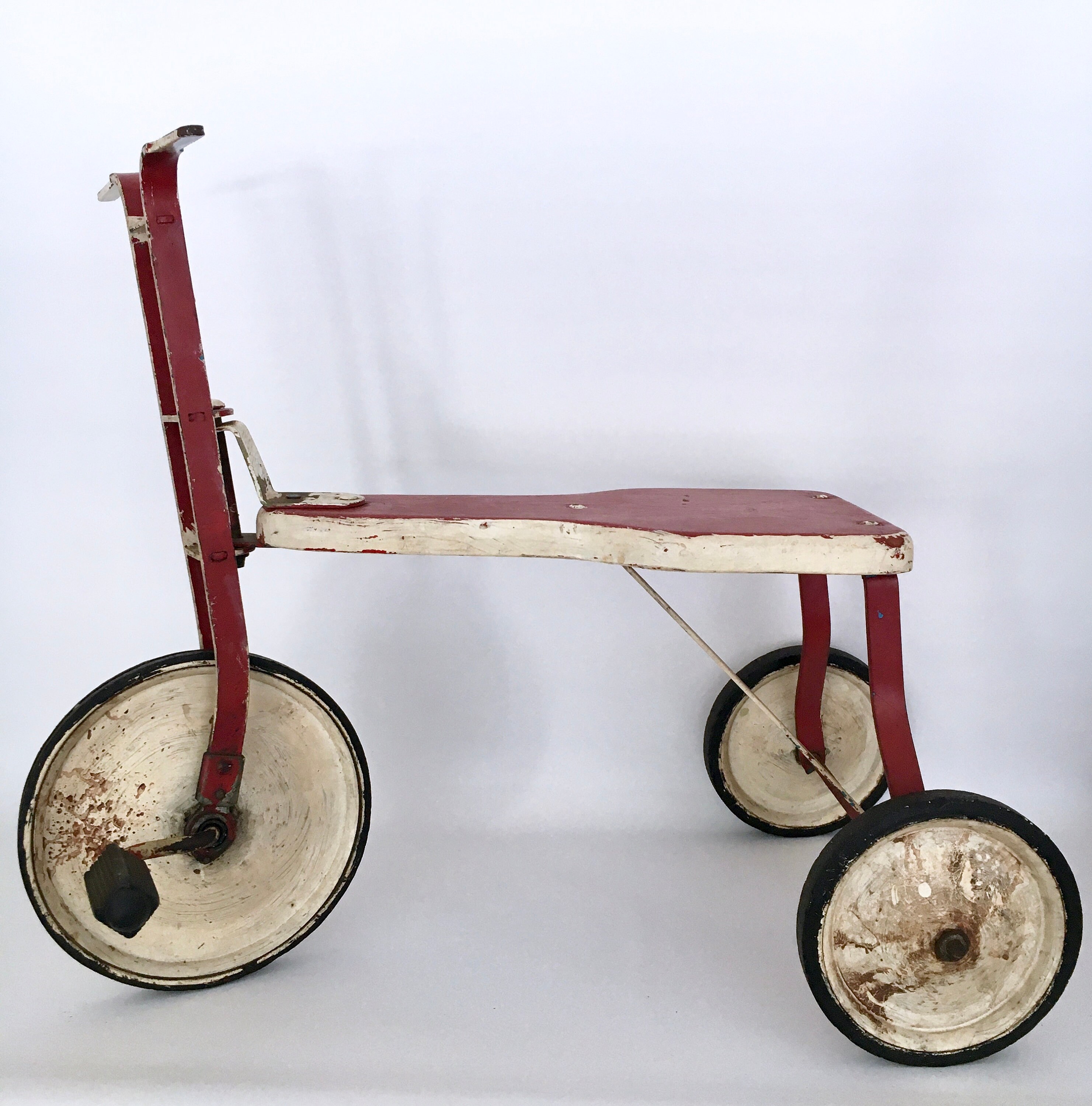 Vintage Wood and Metal Tricycle / Children's Pedal Trike Etsy