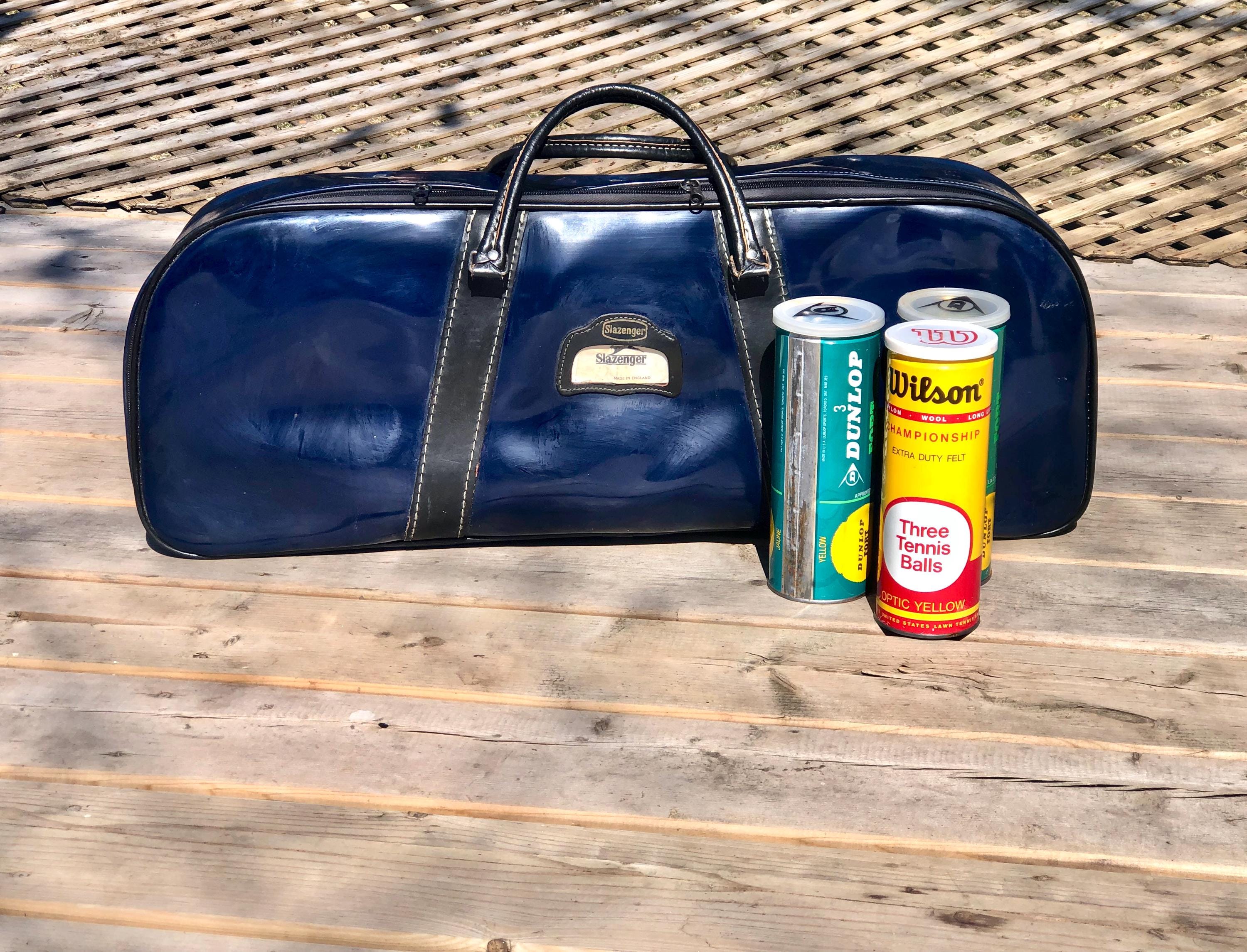 Vintage 70s Patent Leather-style Slazenger Tennis Racket Bag