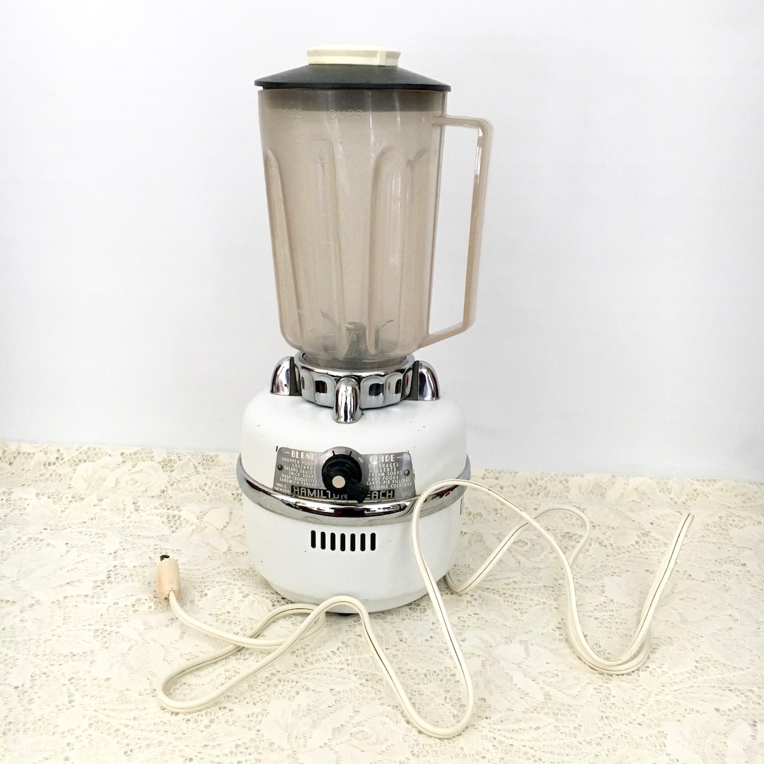 My first vintage kitchen gadget; a Hamilton beach blender, model 585-2.  Still works and currently trying to figure out what year it is :  r/vintagekitchentoys