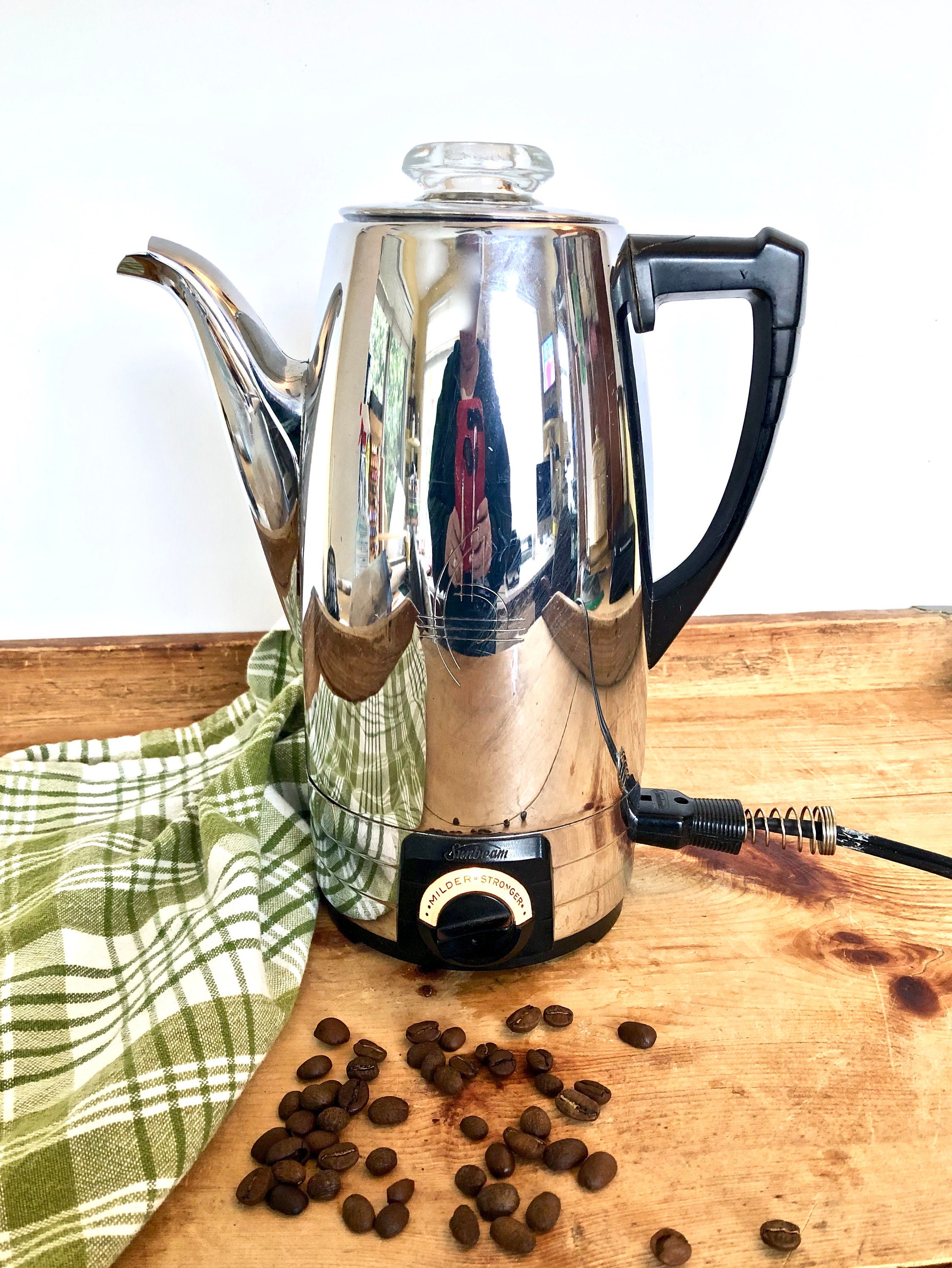 1955 Sunbeam Coffeemaster Automatic Electric Percolator / Chrome