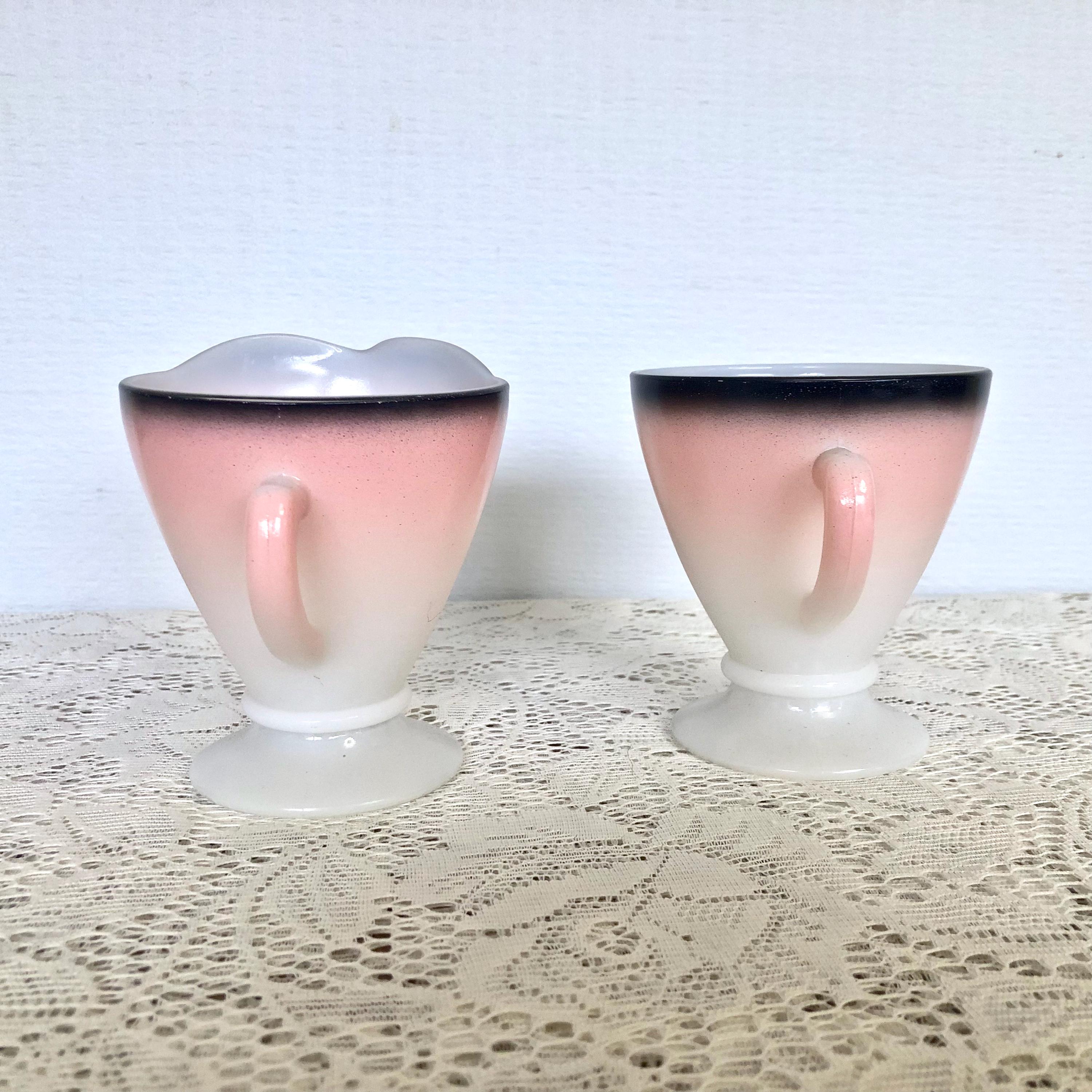 ヴィンテージ ヘーゼルアトラス プラトナイト クリーマー＆シュガー 