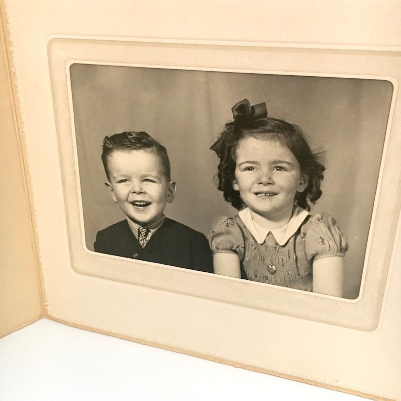 Vintage Black /& White Photograph Portrait Photography Old Photo Sepia Tommy and Evelyn