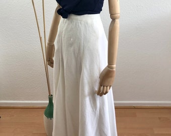 Vintage knit summer skirt white size 38-40/US 6-8