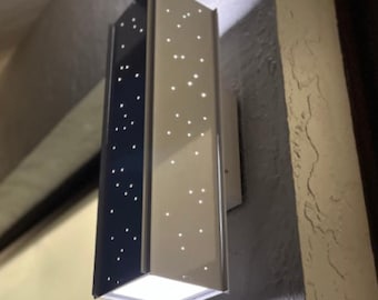 RadiantLight Peek-a-Boo LED Wall Sconce: Mid-Century Modern Landscape Light