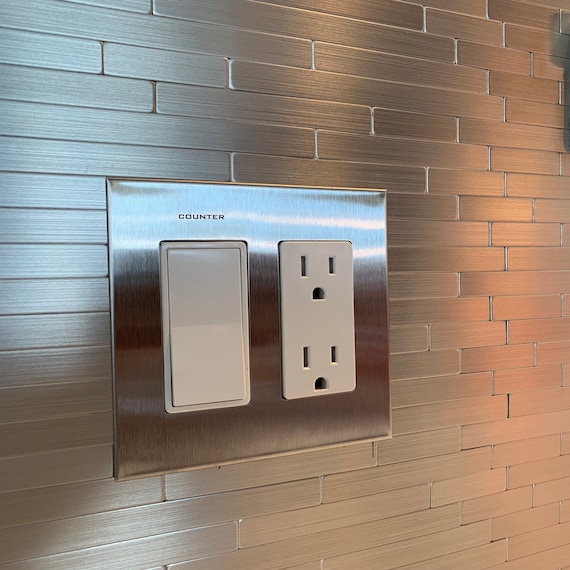 Polished Chrome Wall Plate Cover – Light Switch & Outlet Plate – Toggle/Rocker Style