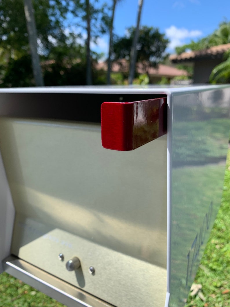 Outdoor Gardening Midcentury Modern Contemporary Retro Designed Lockable Post Mounted Mailbox Retrobox In Jet Black And Stainless Steel Home Living