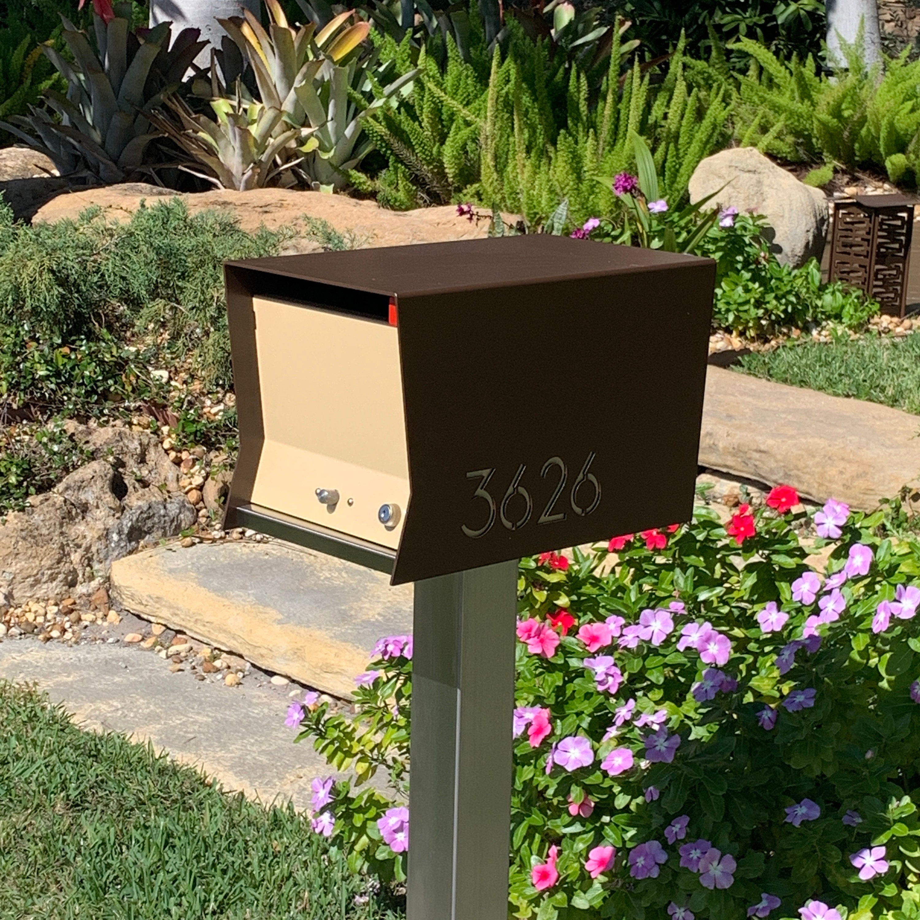 Retrobox in Coco Nut Brown Retro Mailbox: Mid-century Modern Design - Etsy
