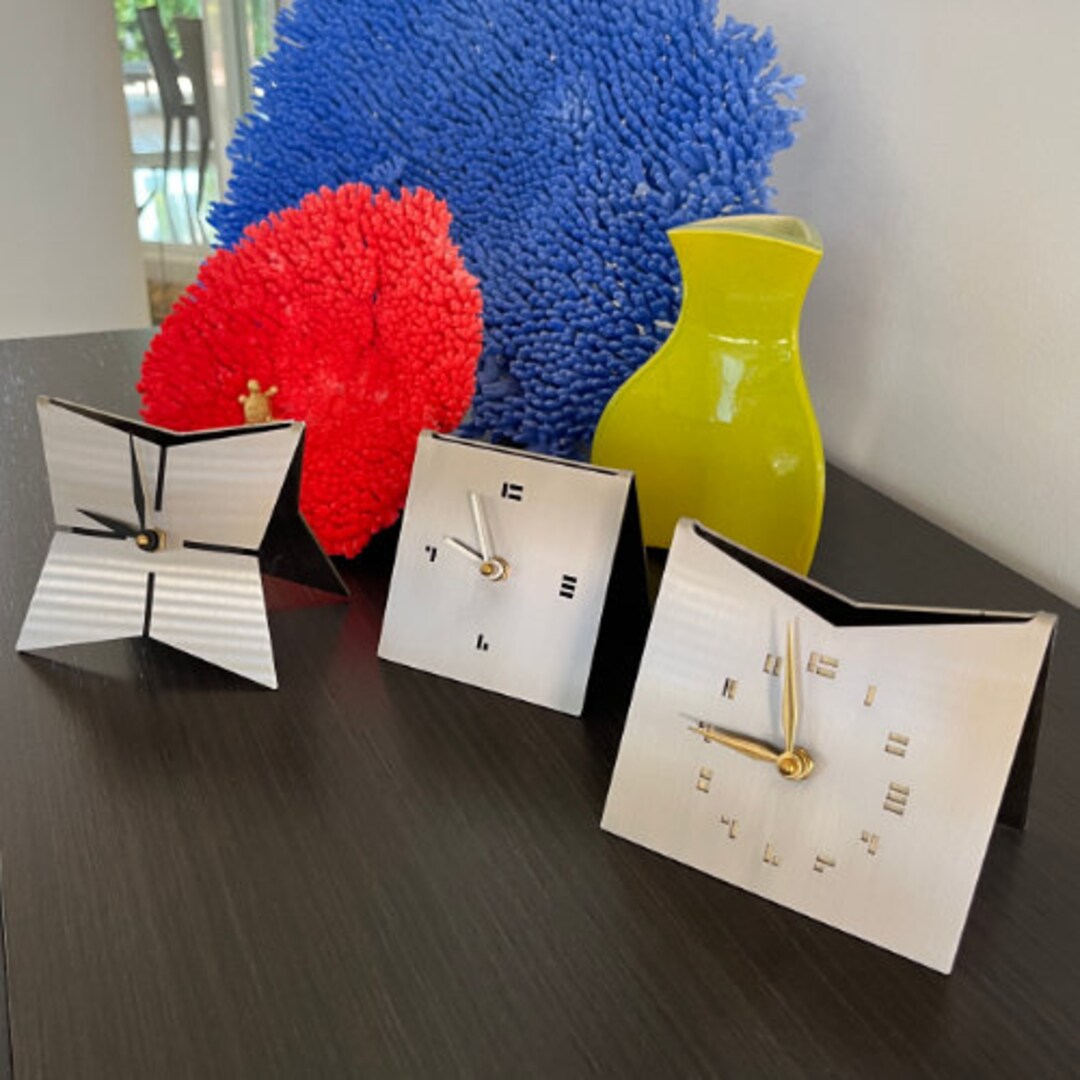 Midcentury Modern Contemporary Retro Designed Table Clocks, the ...
