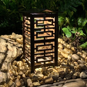 The RadiantLight POLYNESIAN Style: is a Midcentury, Modern, Contemporary, Retro Designed LED Landscape Light