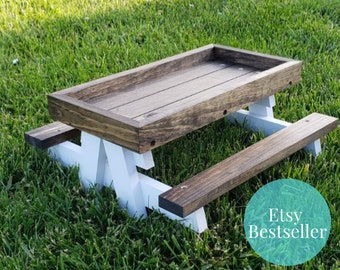 The Original Farmhouse Style Chicknic Table -Chicken Picnic Table -Chicken Coop Accessories - Father's Day Gift  *Over 700 5 STAR Reviews!*
