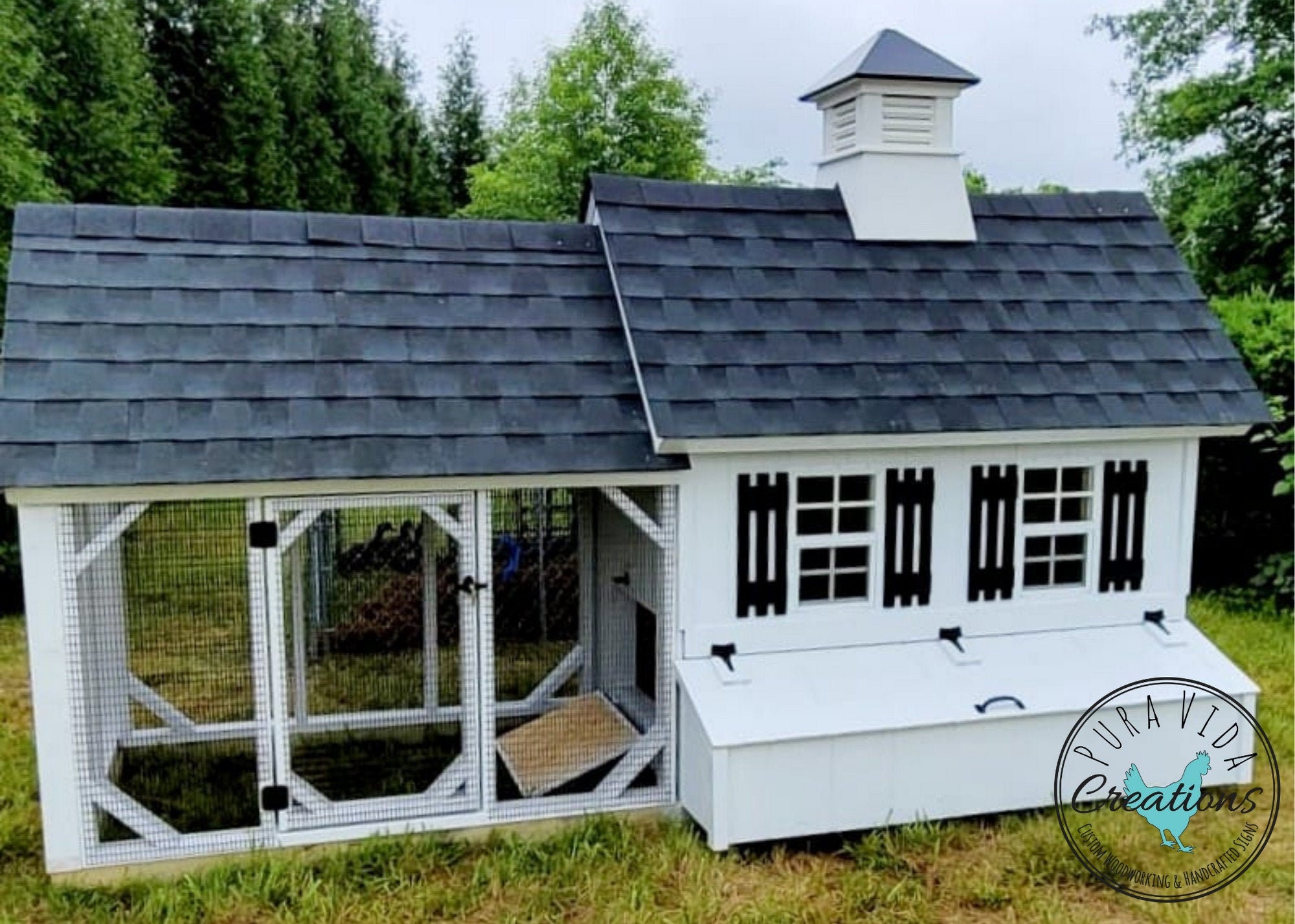 Cottage Duck Coop Chicken Coop Chicken House Coop With - Etsy