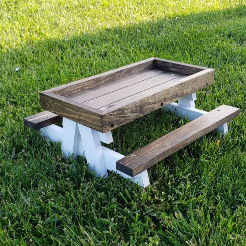 Chicknic Table Chicken Picnic Table Farmhouse Style Etsy