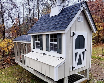 The Cottage Coop - Chicken Coop - Chicken House - Hen House - Chicks - Backyard Hen House - Gallinero - Coop