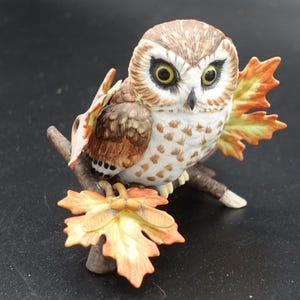 Estatueta de porcelana Lenox Garden Birds Saw Wheat Owl