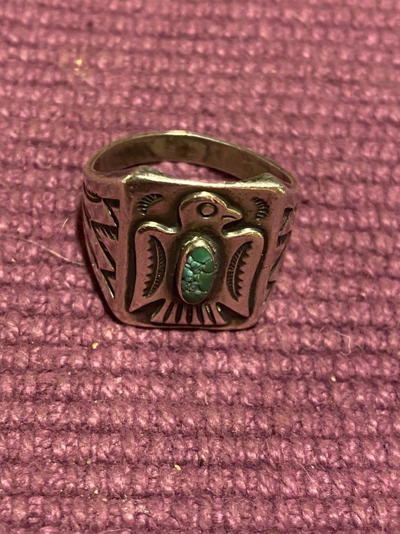 Vintage Old Pawn Ring Thunderbird
