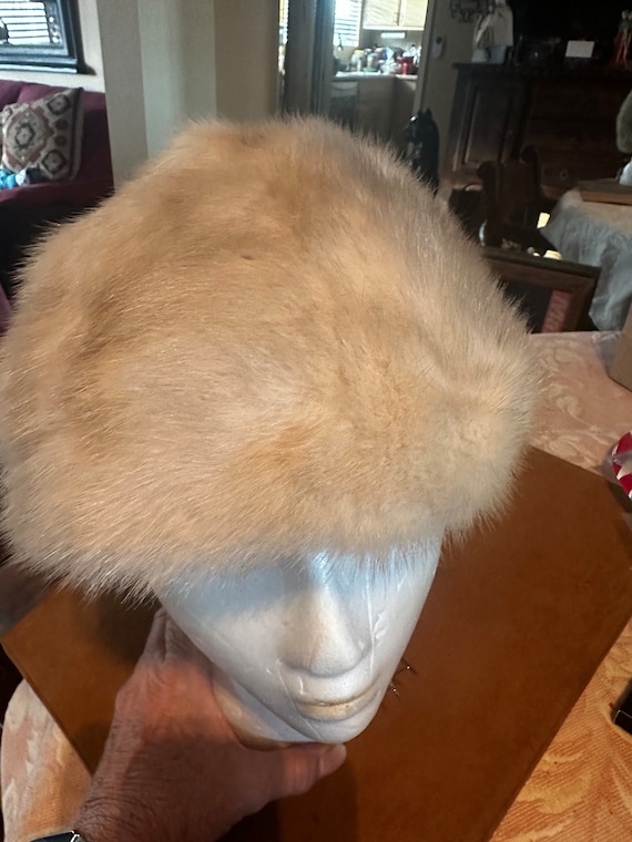 Beige with Brown Hues Mink Hat