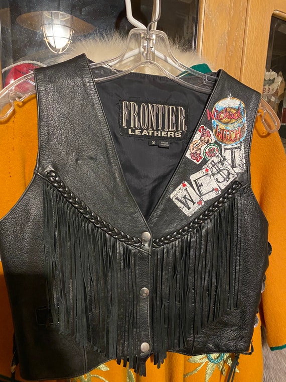 Cool Hand Painted Leather Vest