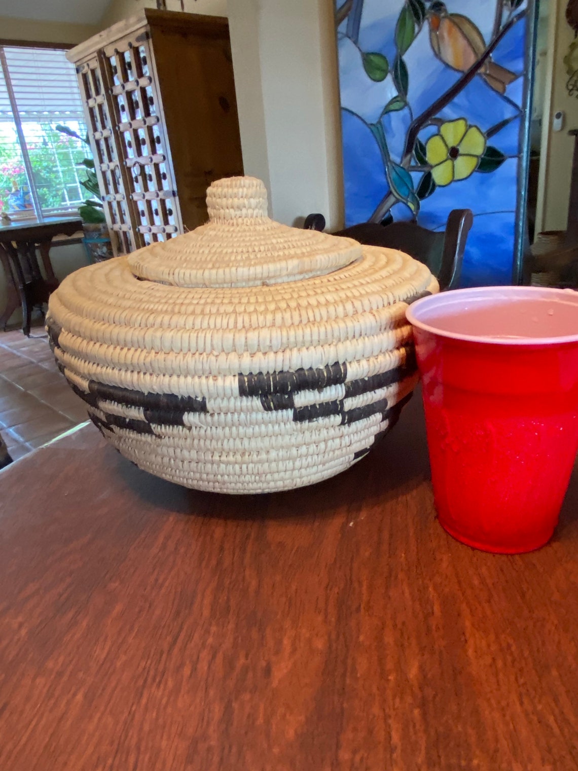 Beautiful Woven Eagle Pima Basket Etsy