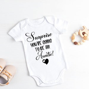 Surprise You're Going To Be An Auntie  , Pregnancy Announcement , Baby Shower Gift, Pregnancy Announcement Revel To Sister