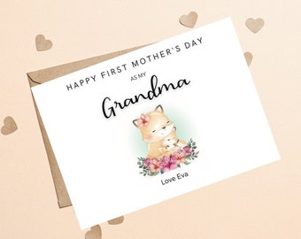 Happy First Mothers Day As My Grandma Card, Grandma 1st Mothers Day Card Blank, Special Grandma To Be Card, Grandma 1st Mothers Day Card