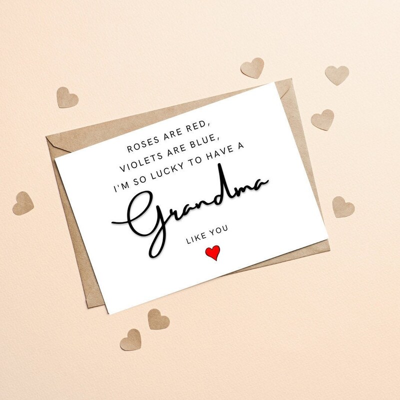 Card for Grandma - Etsy