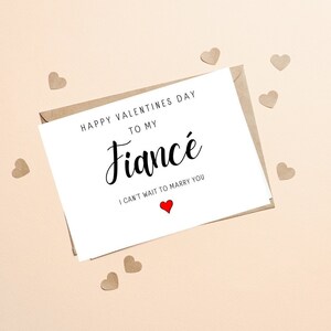 Fiancé carte de Saint-Valentin pour lui, ne peut pas vous épouser carte de Saint-Valentin pour elle, carte de Saint-Valentin fiancé pour le futur mari