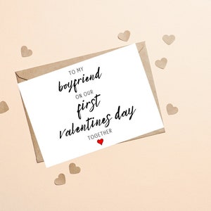 Biglietto di buon San Valentino per fidanzato, fidanzato biglietto di San Valentino, biglietto di San Valentino, primo biglietto di San Valentino per fidanzato