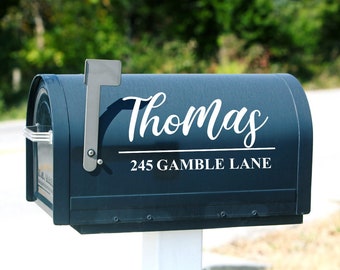Personalized Mailbox Decal, House Number Decals, Custom Mailbox Sign, House Number And Address Sign Decals, Mailbox Sticker, Mailbox Decals